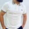 Polo en piqué blanc avec logo poitrine (Copie)